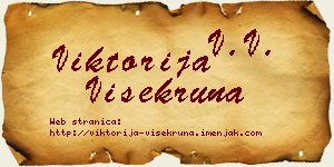 Viktorija Višekruna vizit kartica